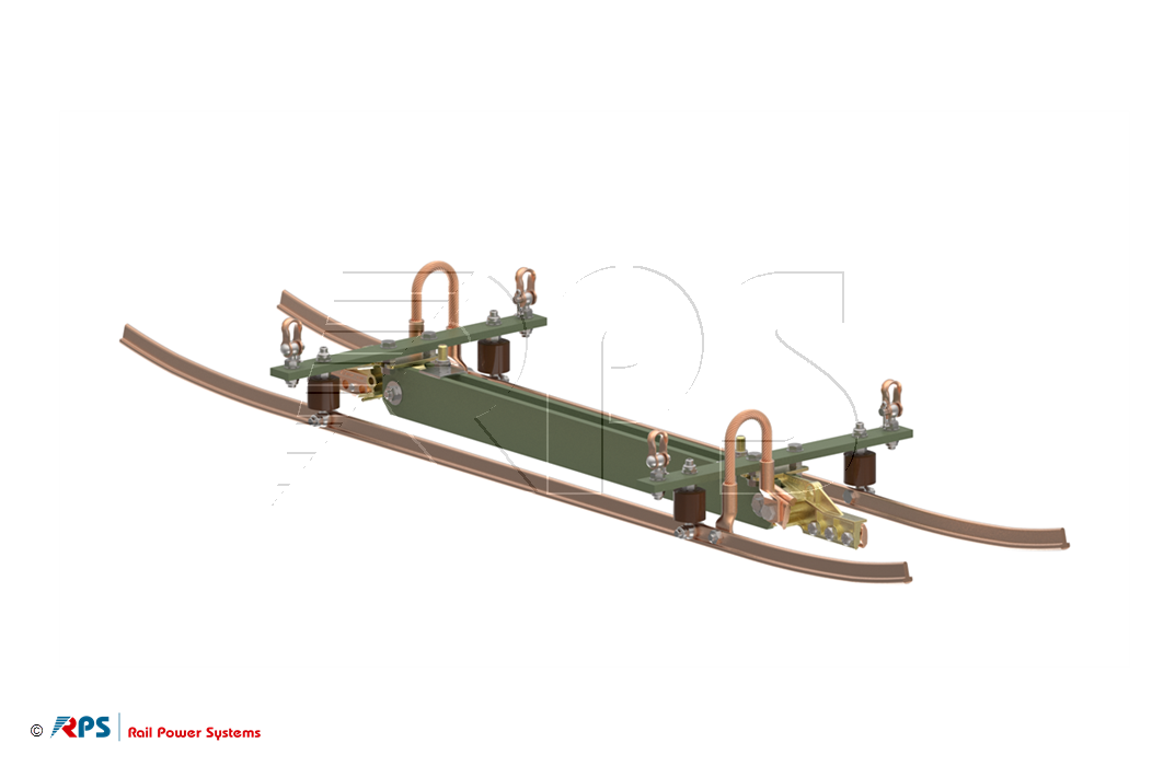 Section insualtor 1,5 kV with passable GRP plates with skids - bridging type