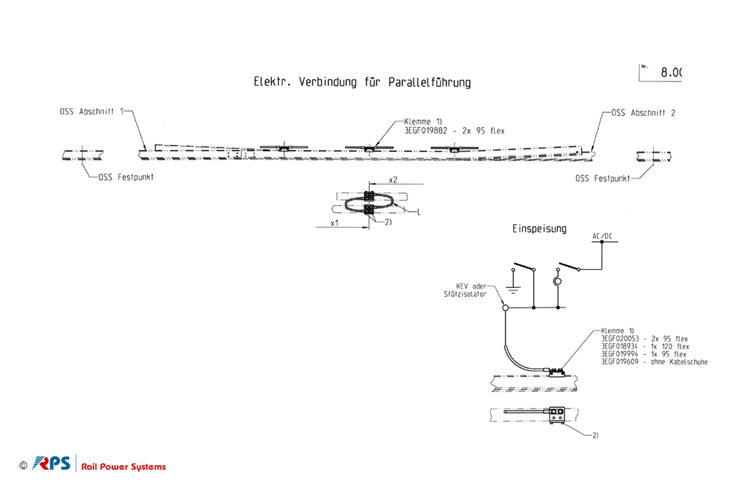 Elektrische Verbindung für Parallelführung