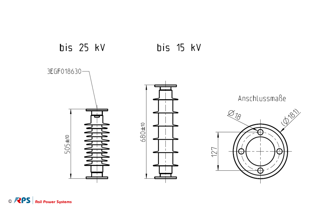 Insulator-Flansch